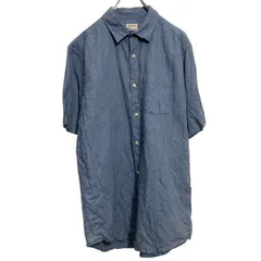 OLD NAVY 半袖 無地シャツ オールドネイビー L ブルー グレー シンプル ポケット 古着卸 アメリカ仕入 a703-5752