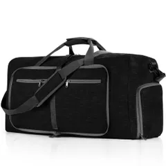 ☆ ブラック ☆ ボストンバッグ 折り畳み サブバッグ 折りたたみ ボストンバッグ 軽量 スポーツバッグ 旅行 サブバッグ 旅行バッグ 折り畳み キャリーオン バッグ バック 鞄 かばん 大容量 65L 修学旅行 コンパクト 持ち運び 靴収納 2way 撥水