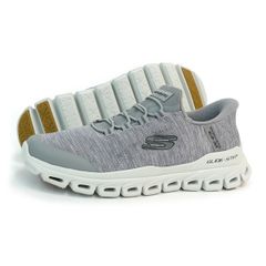 【新品】SKECHERS スケッチャーズ スリップインズ ハンズフリー スニーカー スリッポン グライドステップ ゼフィール 233011 GRY グレー