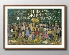 12888ジャズバンド ニューオーリンズ TubaSkinny A3 サイズ ポスター アート おしゃれ 絵画 インテリア 北欧 イラスト マット紙 艶消し アートパネル 額 フレーム デザイン 壁掛け ギフト 新築祝い ディスプレイ 