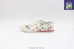 【今日特価】アシックス スリップオン シューズ ホワイト - ブルー - レッド 1183B648 - 100