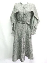 ◇ AZUL BY MOUSSY アズールバイマウジー ノーカラー ツイード 長袖 コート サイズM グレー系 レディース E  【1404240029767】