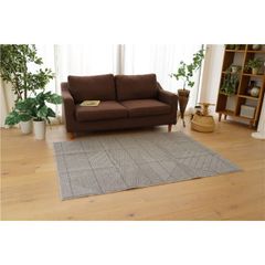 わ*な様 円形ラグ◇スミノエ◇150cm◇アイボリー◇展示品(JTH06-2