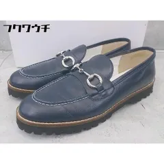 ■ ◎ quercioli クエルチオーリ 箱付き ビット ローファー シューズ サイズ35 ネイビー レディース  【中古】 【1103230001379】のサムネイル