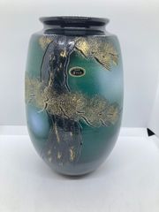 花瓶 ガラス彫刻 藤の花 被せガラス サンドブラスト 花瓶 ガラス彫刻 藤の花 被せガラス サンドブラスト - メルカリ