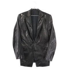 5315 POUR LES HOMME (5351プールオム) カウレザー テーラドジャケット ブラック 02609037のサムネイル