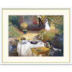 クロード・モネ、「The Luncheon」、厳選、希少大判画集・額装画