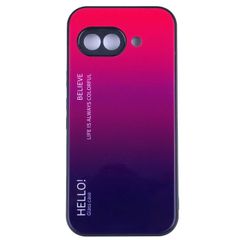 Google Pixel 9a ケース グラデーション ハイブリット ケース 【Color】マゼンタ・パープル