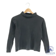 【訳アリ】 トップス カットソー ハイネック 長袖 レディース ブラック M 901-11623 送料無料 古着