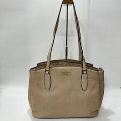 ★-37 Kate Spade New YORK ケイト スペード トートバッグ ワンショルダー ベージュ系 仕切り３つ レディース バッグ