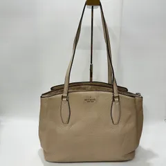 ★-37 Kate Spade New YORK ケイトスペード トートバッグ ベージュ系 仕切り３つ レディース バッグ