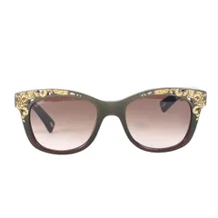 LOEWE ロエベ ウェリントンシェイプ サングラス SLW841 アイウェア カーキ系 ゴールド 51□19 眼鏡 イタリア製 ブランド ファッション アイテム【メンズ】のサムネイル