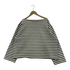 OUTIL 長袖Tシャツ・カットソー ボーダーSSTEE 1 ホワイト