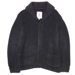 JOE McCOY フード付きカーディガン 36 グレー 30S HOODED KNIT SWEATER