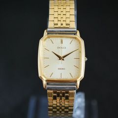 稼働品】SEIKO 7N01-0FA0 スクエア メンズ ゴールド ベルト交換 - メルカリ
