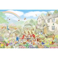 エポック社 1000ピース ジグソーパズル ピーターラビット ピーターラビット? ガーデンピクニック （50×75cm） 12-612s のり付き ヘラ付き 点数券付き EPOCH