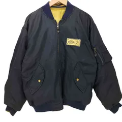 非売品] BOSS ボスジャン リバーシブル ジャンパー MA-1 ブルー