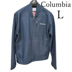 美品 Columbia コロンビア メンズ Lサイズ オムニヒート ブルゾン スタジアムジャンパー 撥水 防寒 防風 紺 ネイビー アウトドア 秋冬 ジャケット おしゃれ 人気 スポーツ カジュアル