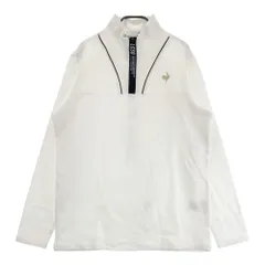 サイズ：LL LE COQ GOLF ルコックゴルフ  ハーフジップ 長袖Tシャツ  ホワイト系 [240101415400] ゴルフウェア メンズ ストスト