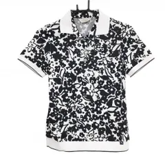 美品 LEONARD レオナールスポーツ ブラウス ポロシャツ 38 美しい花柄 美品 LEONARD レオナールスポーツ ブラウス ポロシャツ 38