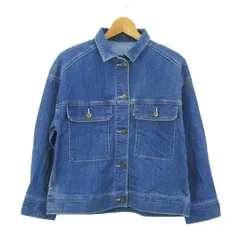 ドゥクラッセ デニムジャケット ジージャン ストレッチ アウター レディース 9サイズ ブルー DoCLASSE 【中古】