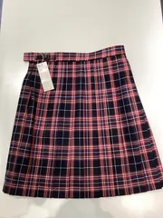 【新品・未使用】【良品】conomi　スカート　チェックスカート　レッド　赤　ブラック　黒　W63   W80