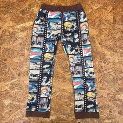 日本製 BOO FOO WOO サンダーバード 総柄スウェットパンツ 130 ブーフーウー 子供服 KIDS キッズ ズボン ボトムス ユーズド USED 古着 MADE IN JAPAN