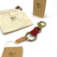 未使用品　IL BISONTE イルビゾンテ　キーホルダー　キーリング　キーケース　レザー