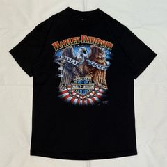 90s HARLEY-DAVIDSON アメリカ製 T-shirt  ブラック L バックプリント