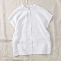 ☆ ホワイト ☆ XLサイズ ☆ ブラウス トップス 半袖シャツ シャツ ブラウス レディース シャツブラウス 半袖 半袖シャツ トップス オフィス 通勤 きれいめ 上品 無地 シンプル 前開き おしゃれ ナチュラル かわいい ゆったり 夏 レディーストップス