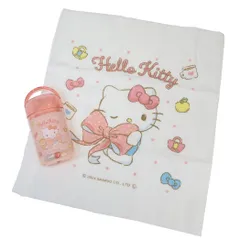 ハローキティ ハンドタオル 抗菌ケース付おしぼり ビックリボン サンリオ スケーター おしぼりタオル キャラクター グッズ 