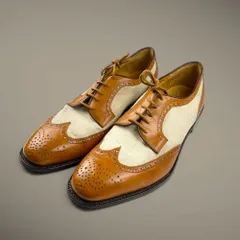 【VINTAGE】 YVES SAINT LAURENT イブサンローラン / ヴィンテージ キャンバス×レザー ウイングチップ SIZE：11