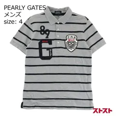 PEARLY GATES パーリーゲイツ 半袖ポロシャツ グレー系 4 [240101137529]#