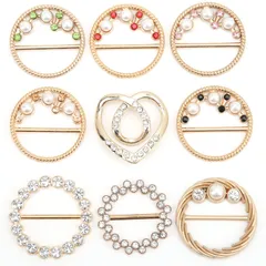 【新着商品】スカーフ留め スカーフ リング スカーフタイリング ビジネス スカーフバックル 結婚式 入学式 卒業式 パーティー 9種9個入 誕生日 プレゼントクリスマス ハロウィーン プレゼント