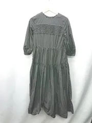 ◇ ⊂ N. Natural Beauty Basic 半袖 ロング丈 ワンピース サイズM ブラック レディース E  【1409240000068】