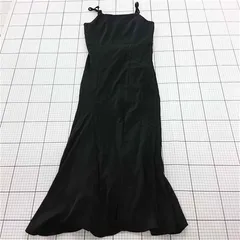 ◇ ⊂ 未使用 Louere ルエレ タグ付き ロング キャミソール ワンピース サイズL ブラック系 レディース E  【1509100075882】