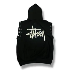 stussy JUNYA WATANABEコラボフード付きパーカー M ブラック アイ ジュンヤ ワタナベ マンがステューシーとコラボ、袖を