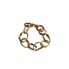 【極美品】BALENCIAGA B Chain ブレスレット ゴールド BALENCIAGA ゴールドトーン Bロゴ チェーン ブレスレット 人気