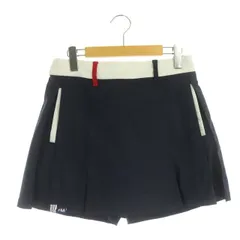フィラ FILA ゴルフ GOLF ゴルフウェア キュロットパンツ ハーフパンツ バックジップ M 紺 ネイビー 白 ホワイト 赤 レッド /BD ■OSのサムネイル