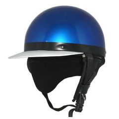 新品！ ZK-180 ヘルメットコルク半風半帽【メタリックブルー】コルク不使用で軽量！SG公認 PSC認可！125cc以下対応　チャック式着脱耳当て装備 盗難防止金属ホルダー フリーサイズ(57～60㎝)  