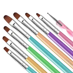 A-ネイルブラシ８本セット Modelones ネイルブラシ ネイルブラシセット ネイル筆セット ジェルネイル用筆セット ネイルアートブラシ ネイルブラシキット8本セット