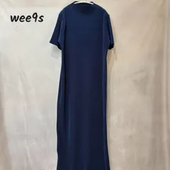 wee9s daily daily super stretch pleats one ウィークス ネイビー ブラック LONG FREE 美品 USED
