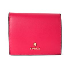 フルラ FURLA ドット レザー がま口 二つ折り財布 ピンク【新品未使用
