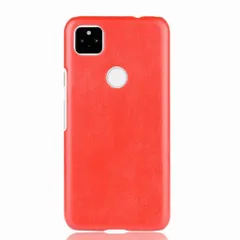Google Pixel 5 ケース ピクセル5  レザー ハード ケース 【Color】 レッド