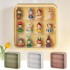 ISKALT 収納ボックス コレクションボックス 透明ボックス 展示ボックス アクリル透明ボックス フィギュアボックス おもちゃ用防塵収納ボックス 人形ボックス 装飾品の収納 透明で展示できます 組み立て不要です 多色から選択できます 1