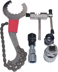 ＦＵＫＵＭＩＤＯ 自転車用 工具セット マルチ ツール 六角レンチ 修理キット チェーンカッター ボトムブラケット スプロケット 5点 タイプAのサムネイル