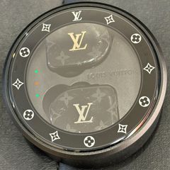 ΩNA3571 大人気！LOUIS VUITTON ルイヴィトン ワイヤレスイヤホン ホライゾン モノグラム ブラック QAB010 ケース 充電器コード 付き