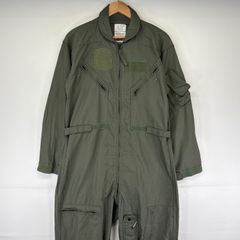 古着 90's/90年代 ミリタリー  長袖つなぎ CWU 27P ジャンプスーツ フライト 米軍実物 オールインワン 42R  グリーン系 メンズ