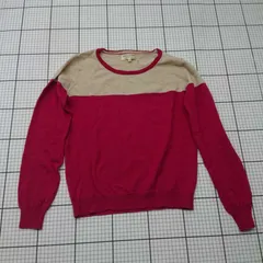 ◇ ⊇ B:MING LIFE STORE by BEAMS ダブルカラー 長袖 ニット サイズM ワインレッド系 レディース E  【1509190010343】