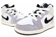ナイキ NIKE JORDAN 1 MID SE CRAFT TD CEMENT GREY 2023 12cm FD9089-002 ジョーダン I ミッド クラフト セメント グレー トドラー 【ブランド古着ベクトル】【中古】▲■250221